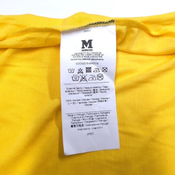 M MISSONI Yellow Summery Loose Fit Oversized Shirt with Ice Cream Design - Picture 12 of 12